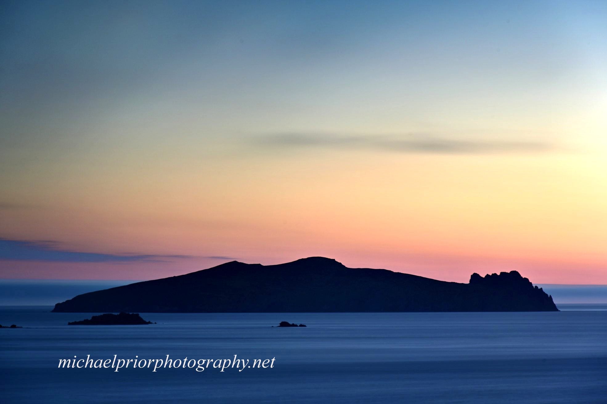 the Sleeping giant after sunset