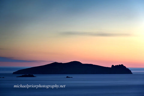 the Sleeping giant after sunset