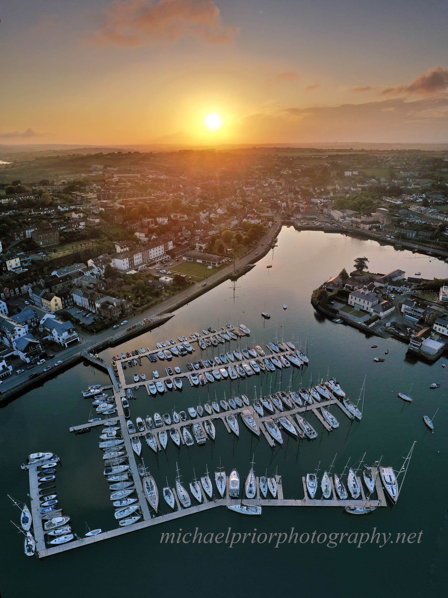 Kinsale Marina at sunset