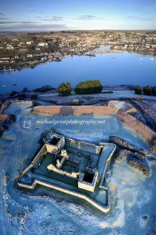 Looking down on James fort with Kinsale in the background