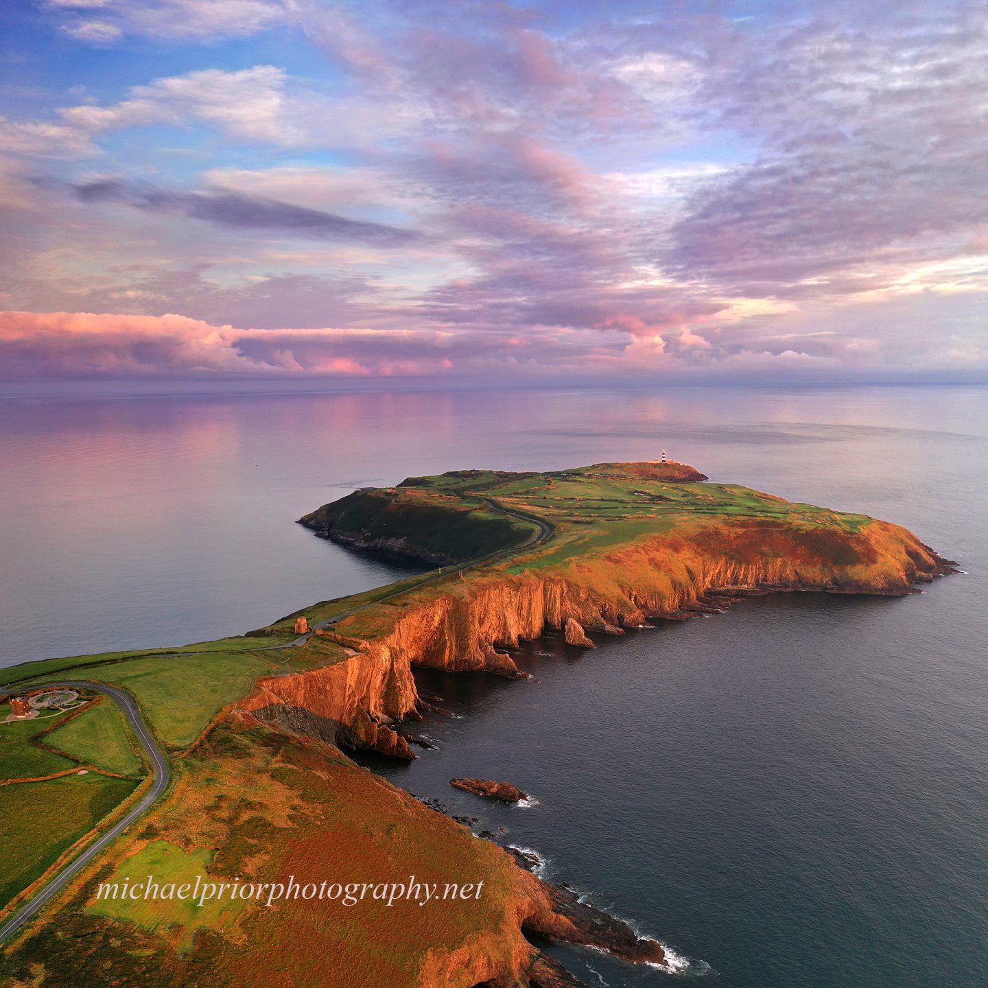 summer sunset over the Oldhead of Kinsale
