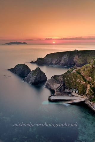 Summer sunset at Dunquin pier