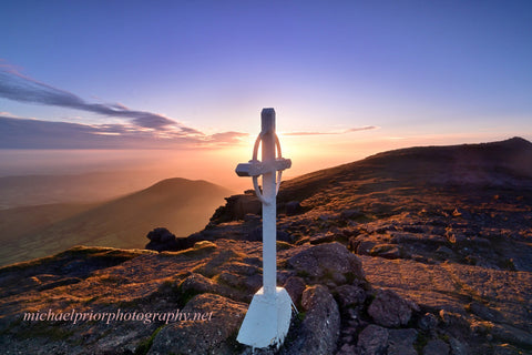 The Galtee mountains at sunrise on the summer solstice