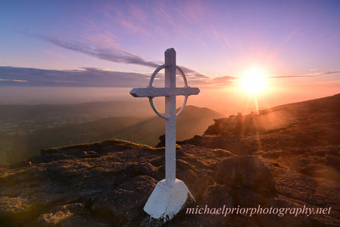 summer solstise sunrise on Galtee more