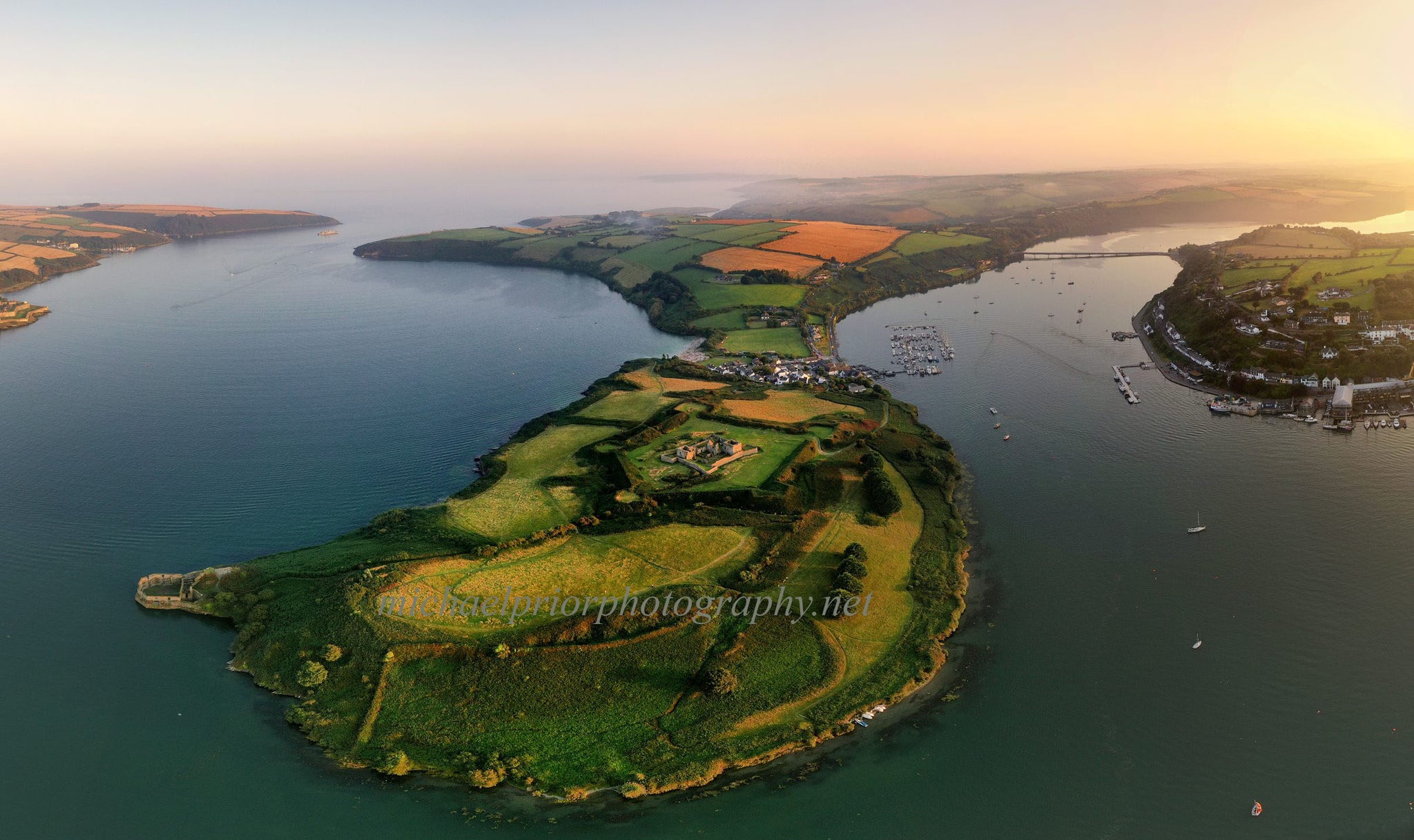James fort and Kinsale from the air