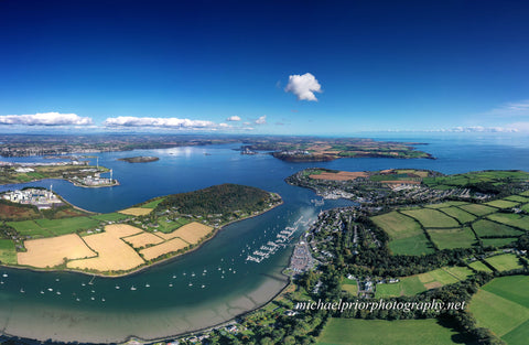 Crosshaven and Cork harbor from the air