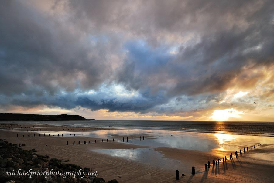 Youghal beach at sunrise