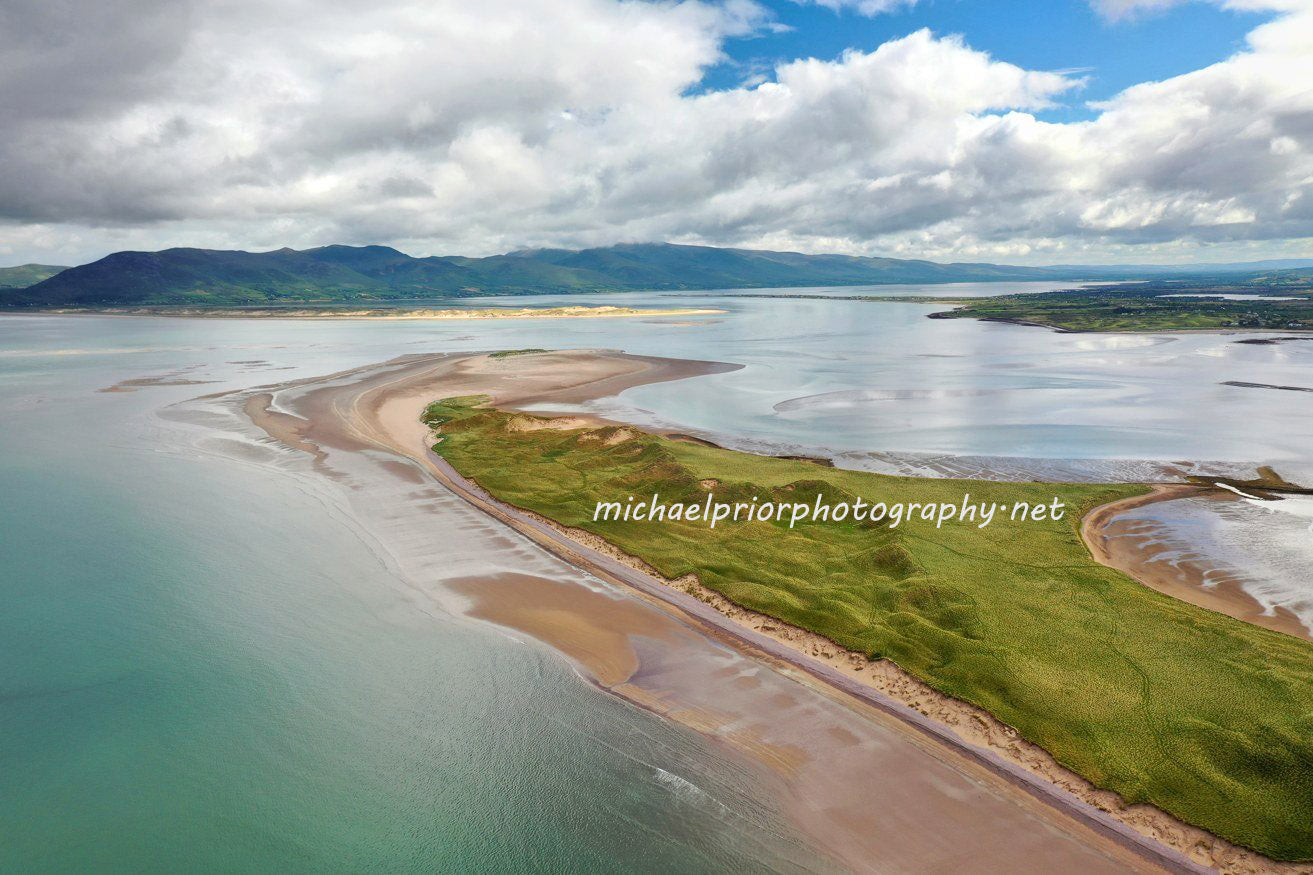 Rossbeigh beach in Co Kerry with inch beach in the background