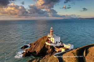 The Baily lighthouse with Bray in the distance