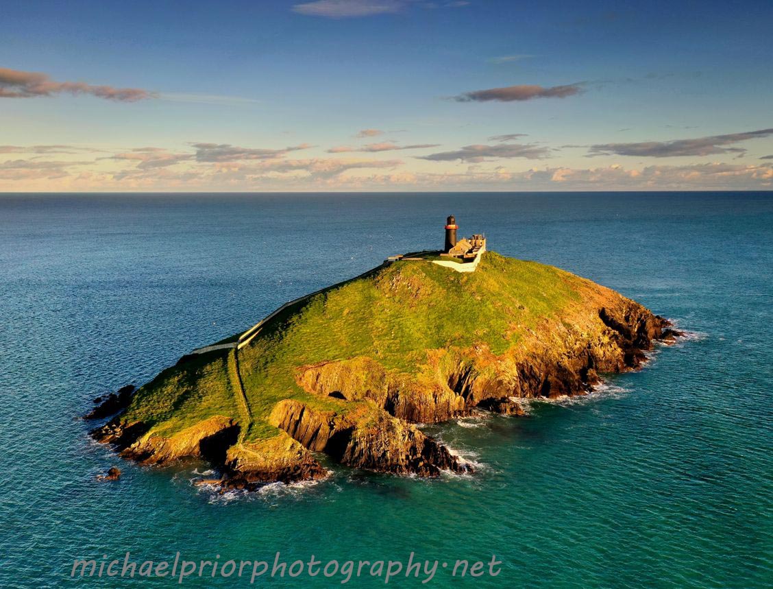 Ballycotton lighthouse from the air