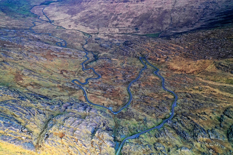 Looking down on the Healy pass