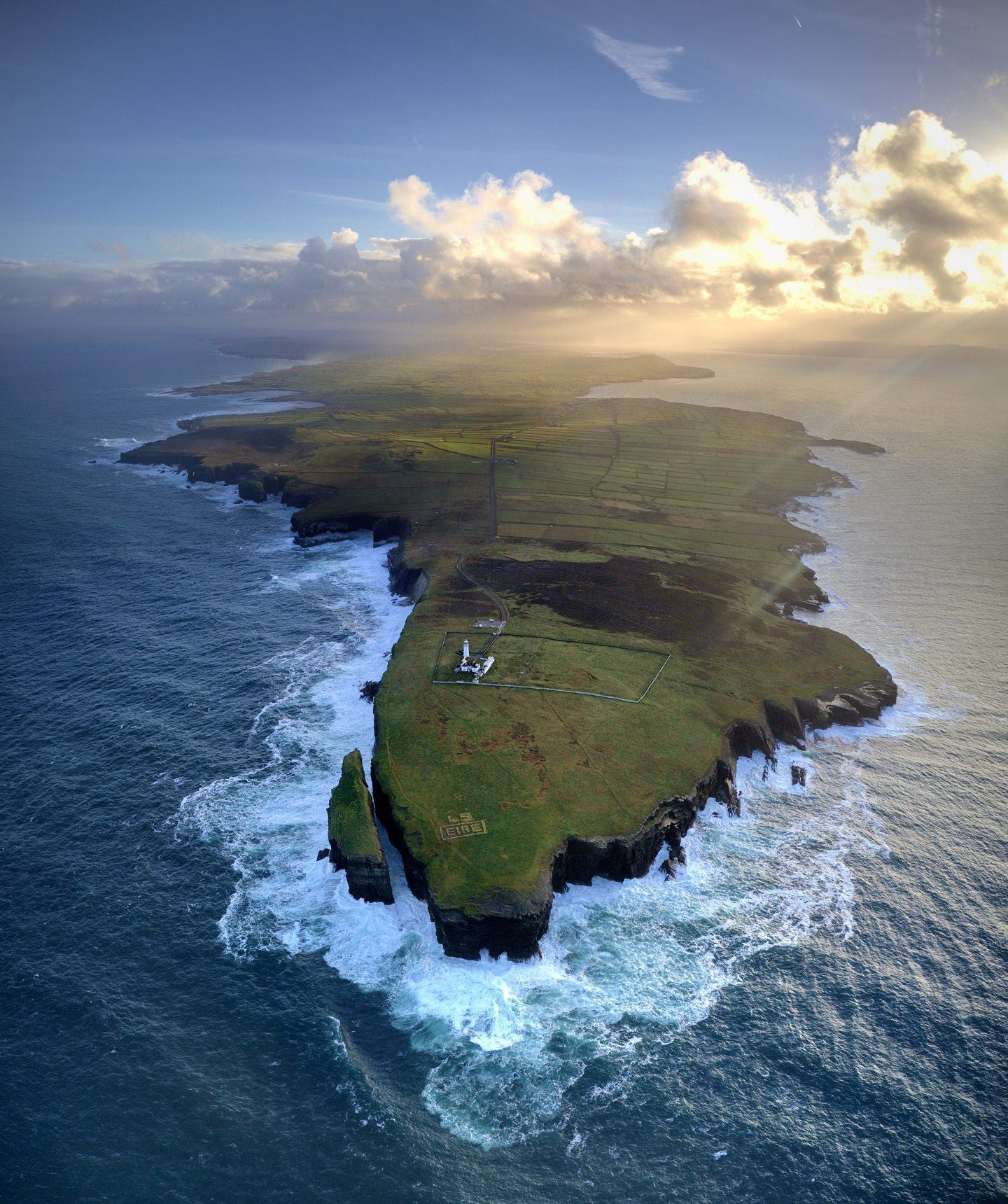 Loop head Co Clare from the air