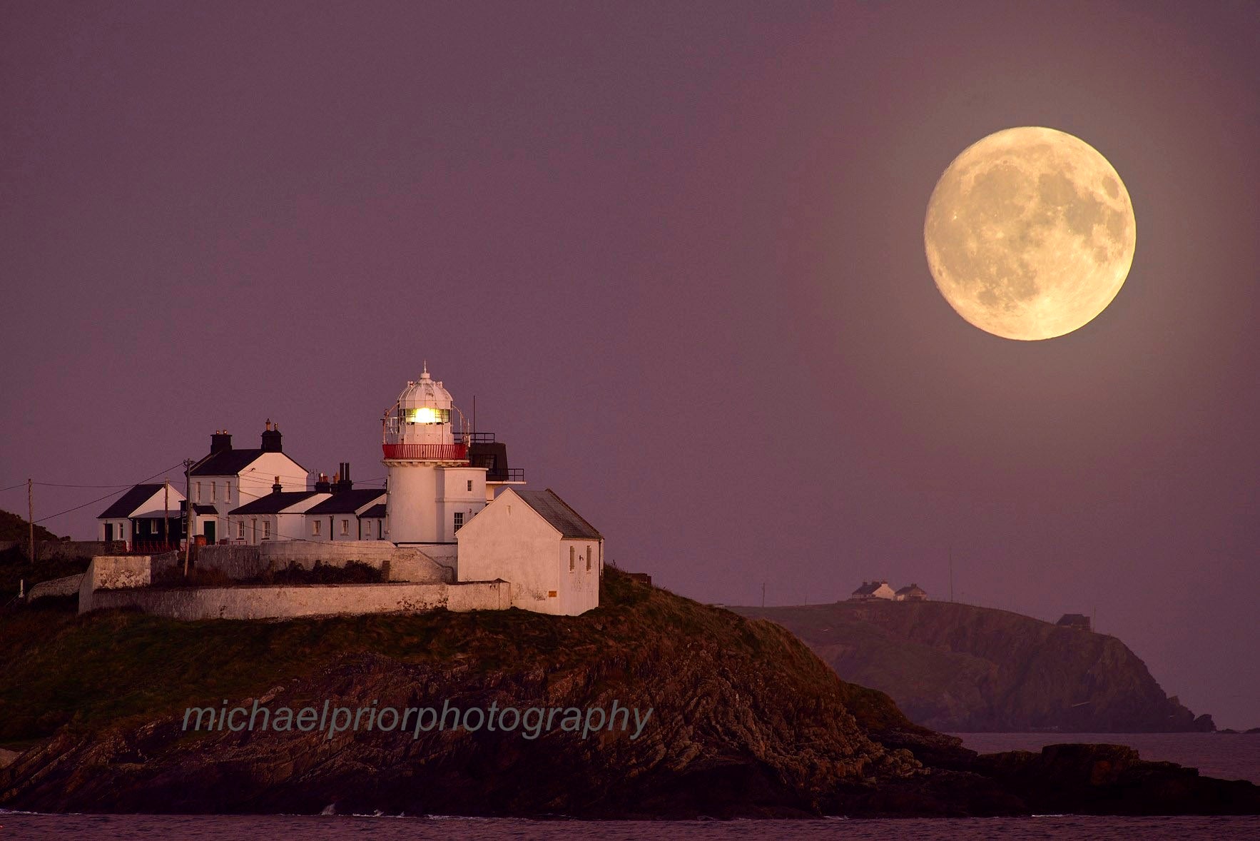 Moonrise Over Roches Point Lighthouse