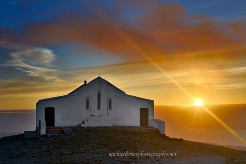 sunset from the top of croagh patrick
