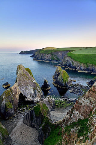 Nohoval Cove After Sunset Under the light of the moon - Michael Prior Photography 