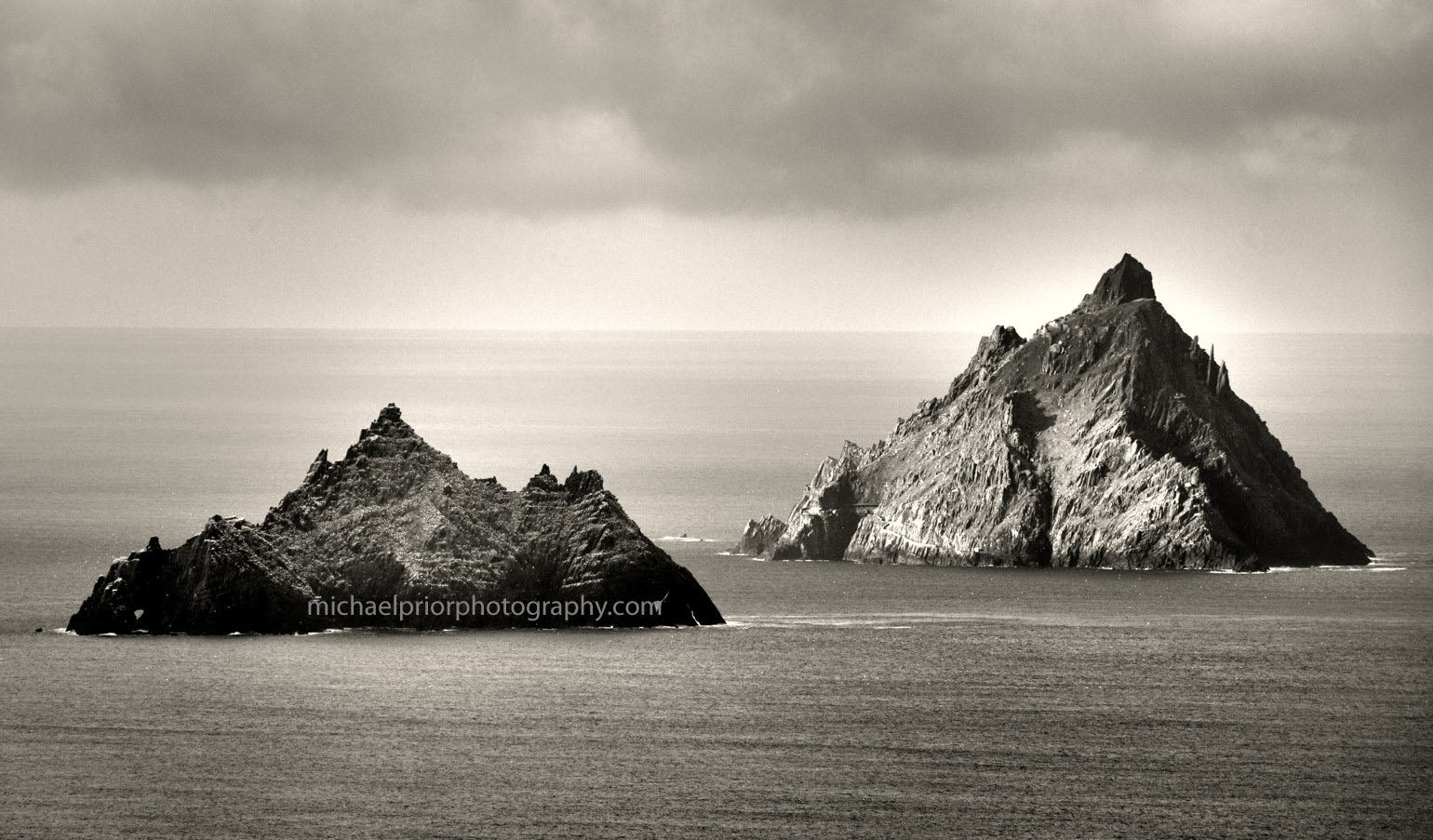 The Skellig Islands In Black And White - Michael Prior Photography 