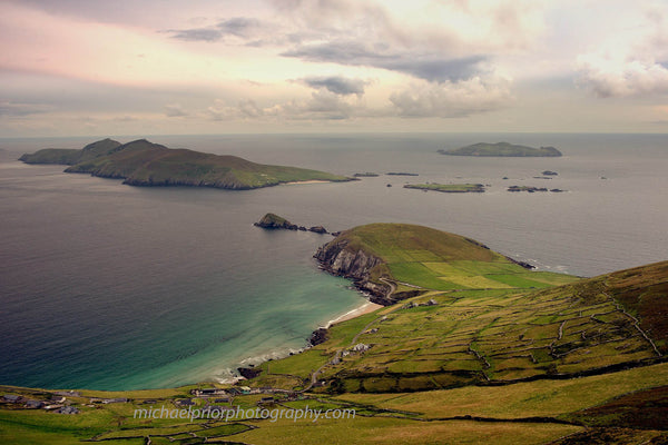 Green Fields And Stones Walls in Slea Head In Kerry, Ireland - Michael Prior Photography 