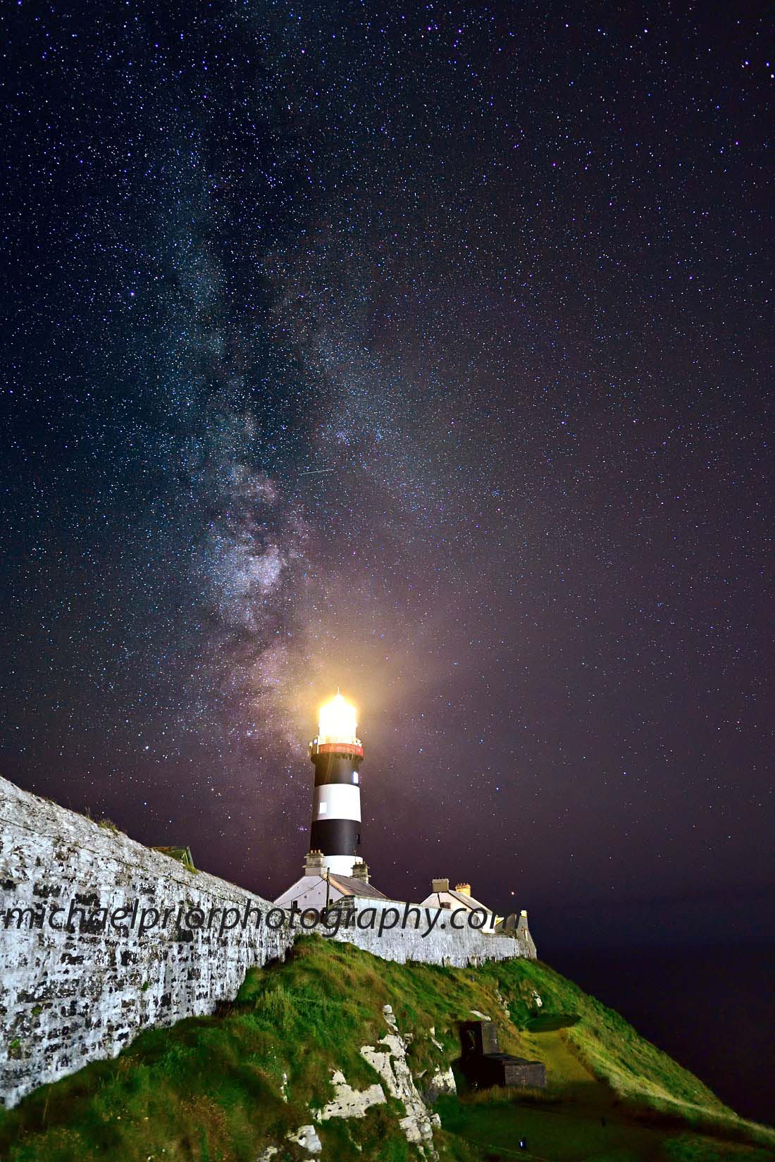 The Oldhead Of Kinsale Under The Milkyway With The White Washed Walls - Michael Prior Photography 