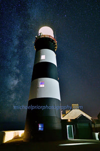 The Oldhead Lighthouse Of Kinsale Under A Blanket Of Stars - Michael Prior Photography 