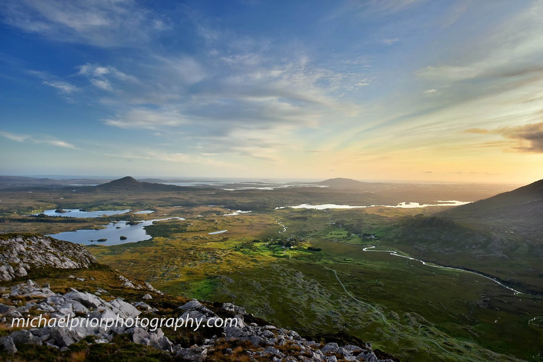 Looking Over Connamara Towards Roundstone - Michael Prior Photography 