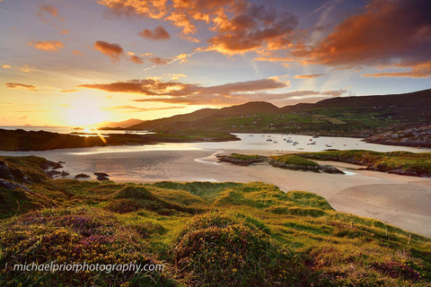 Derrynane beach at sunset