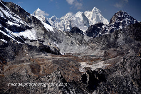 The Kongma La Pass Taken From The Top Of Chhuckung Ri