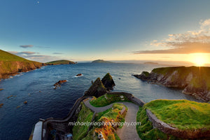 Sunset At Sleahead With The Blasket Islands In The Background - Michael Prior Photography 