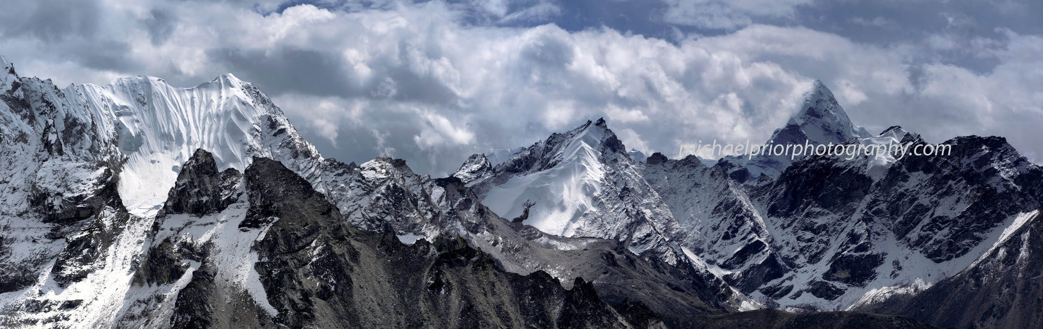 The Himalaya's With Ama Dablam On The Right. - Michael Prior Photography 