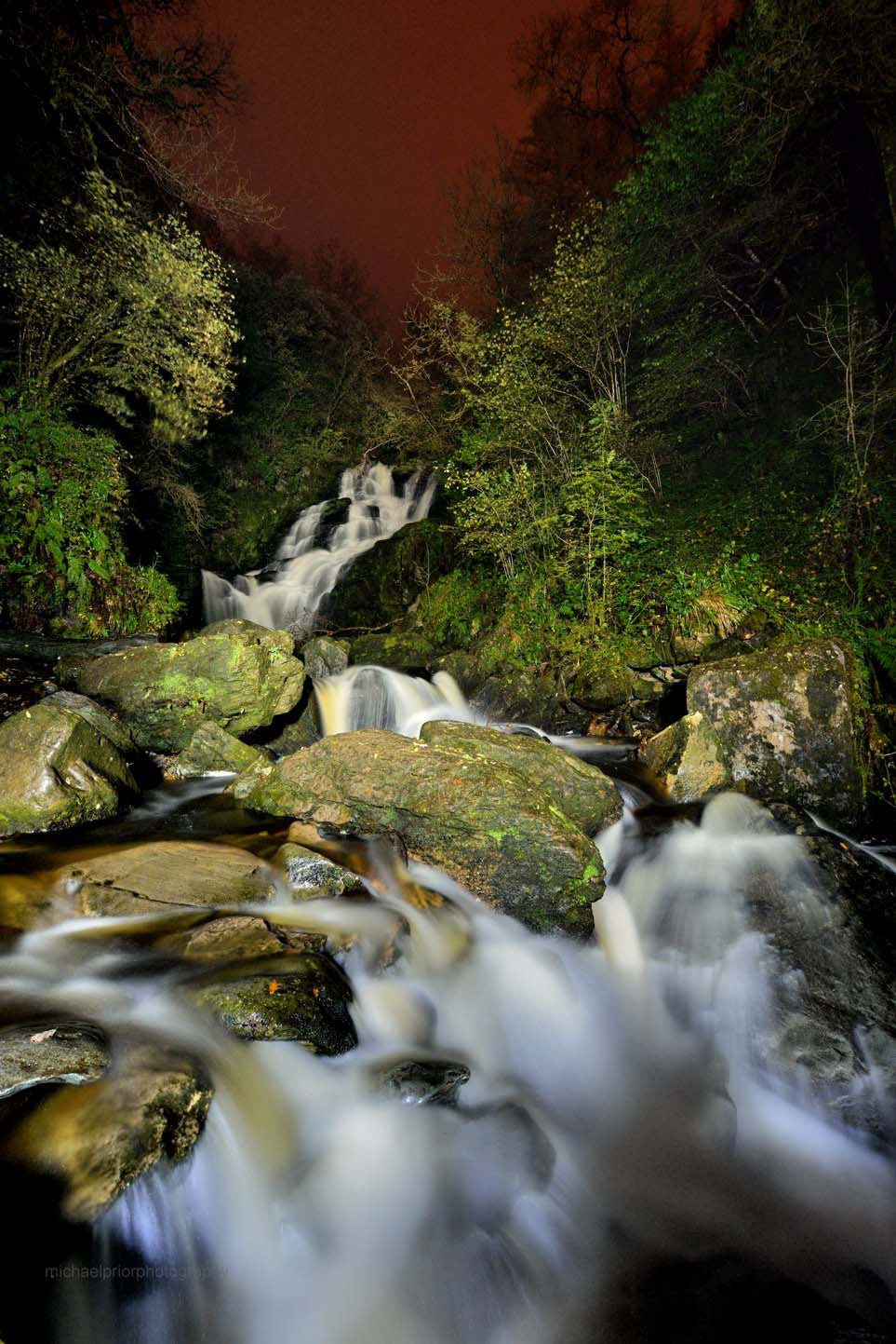 Torc Waterfall By Night - Michael Prior Photography 