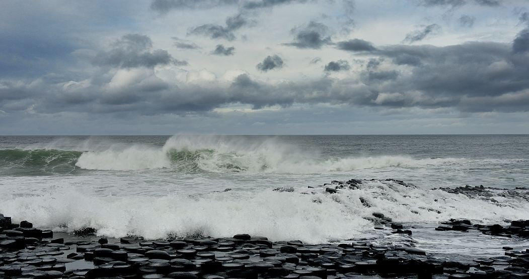 Waves Crashing On The Giants Causeway - Michael Prior Photography 