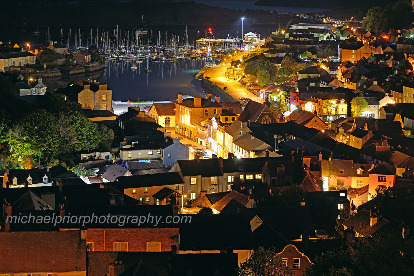 Kinsale Streets At Night - Michael Prior Photography 