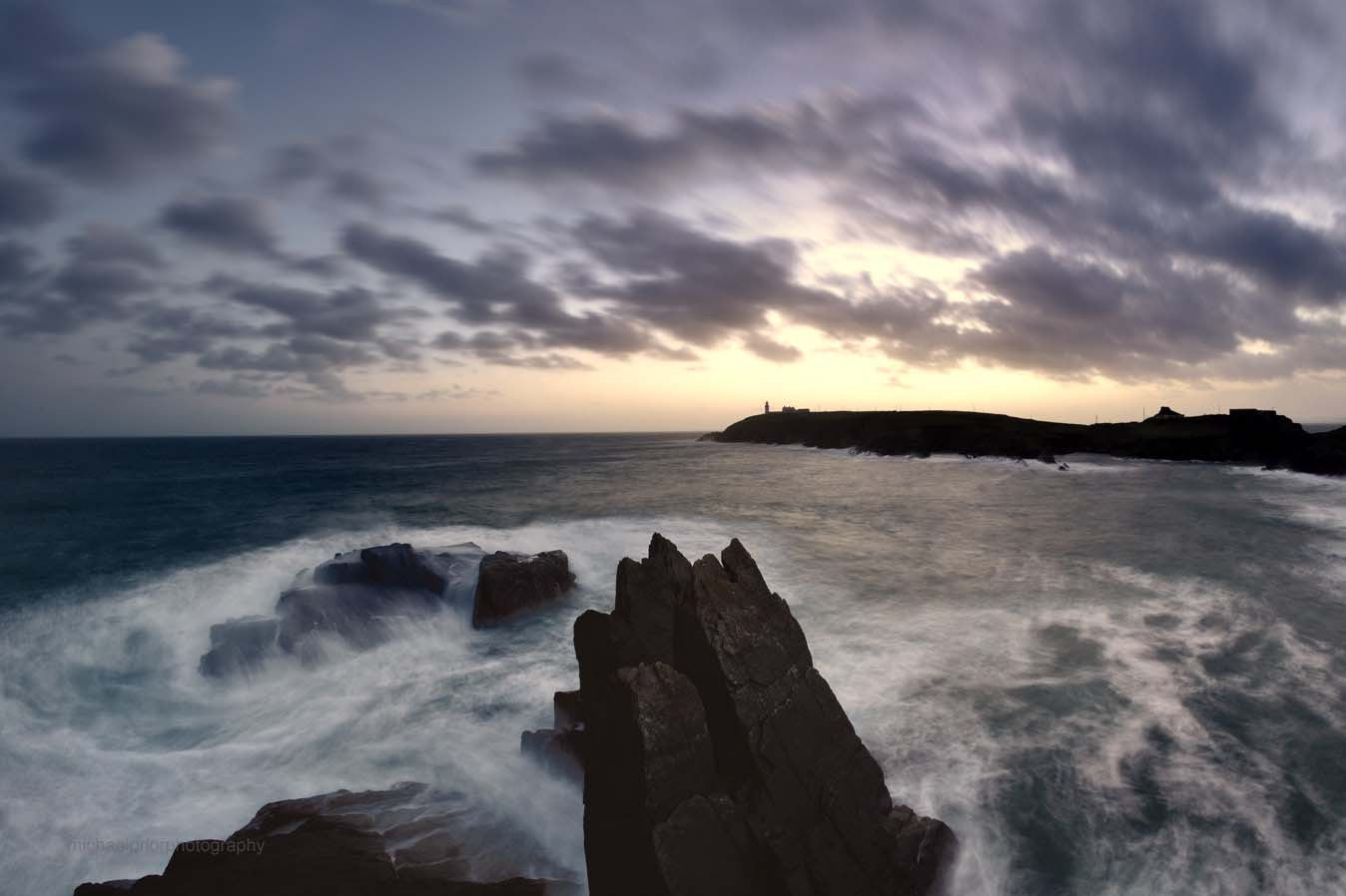 Swirling Sea And Rocks - Michael Prior Photography 