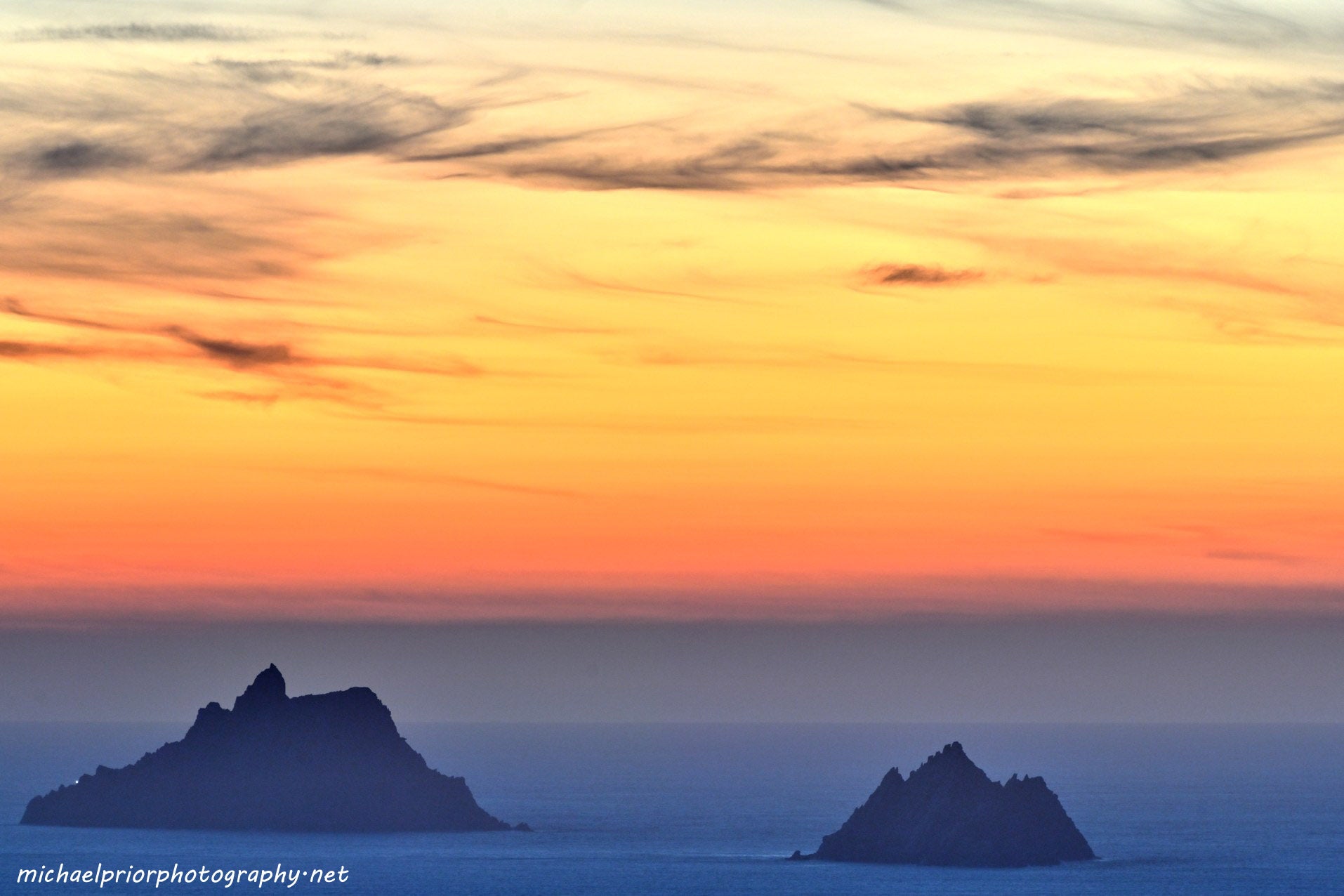 The Skellig Islands After Sunset