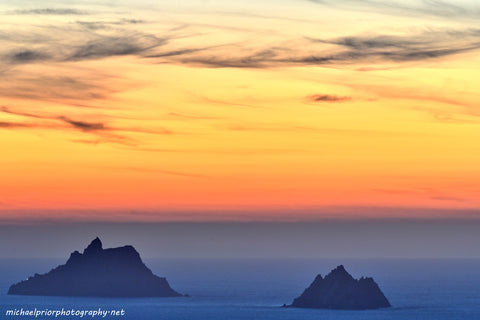 The Skellig Islands After Sunset
