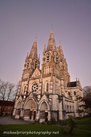 Twilight at St Finbarrs church  Cork