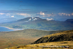 Looking down on Brandon bay from near mt Brandon Co Kerry