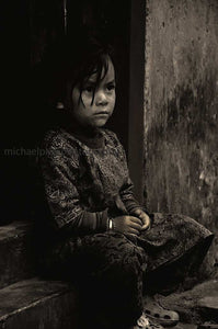 Nepalese Girl In A Doorway - Michael Prior Photography 