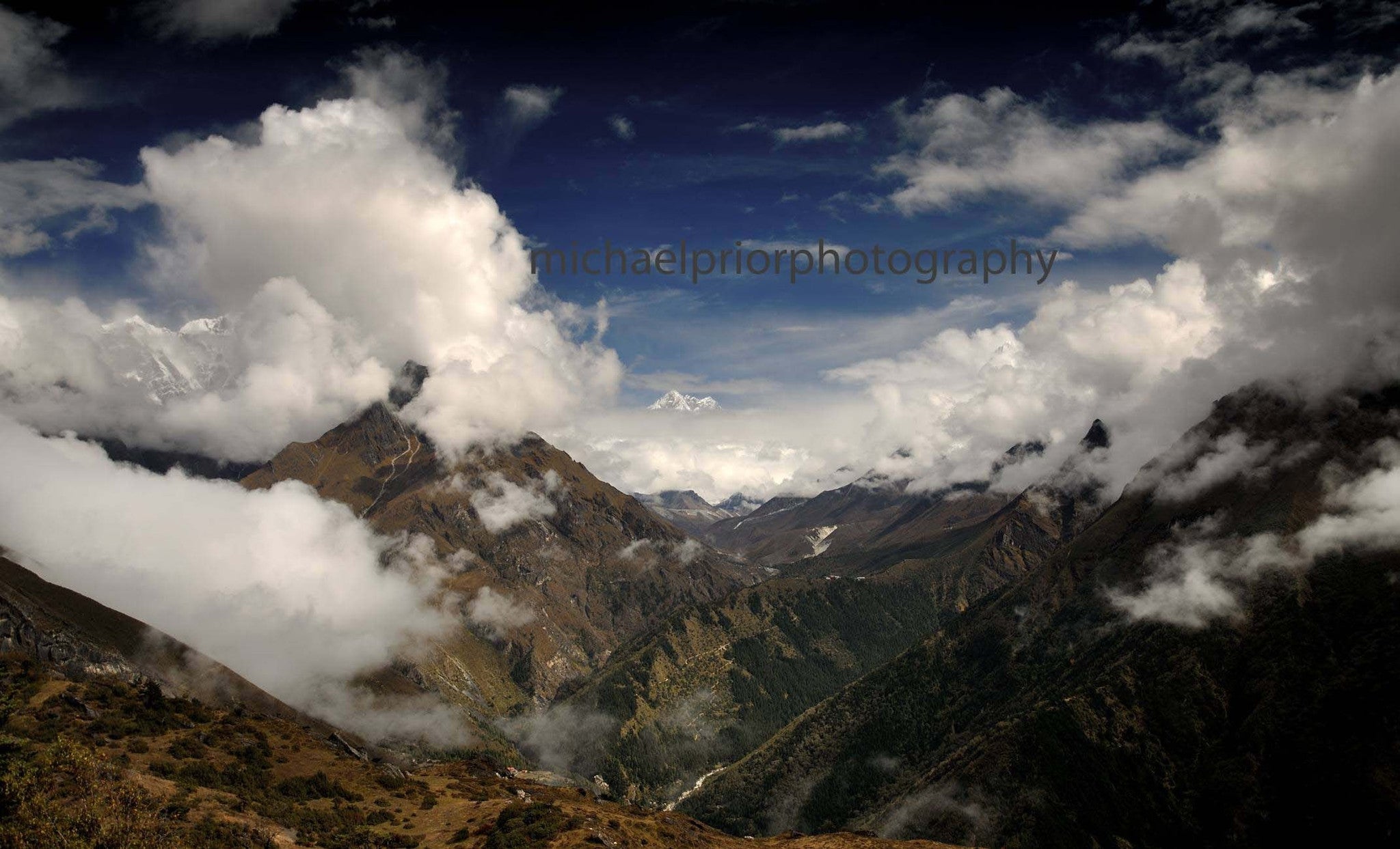 The Himalayan Mountains From Above Namche - Michael Prior Photography 