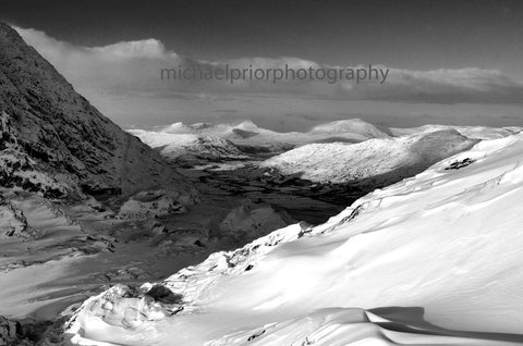 The Kerry Mountains Under Snow At Sunrise - Michael Prior Photography 