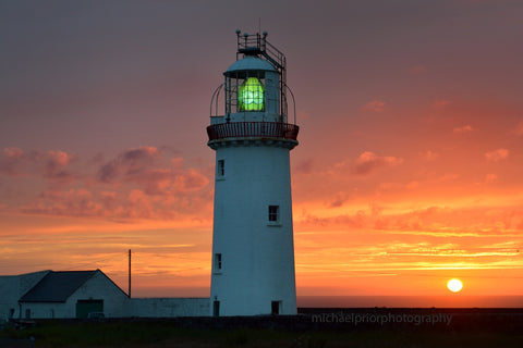 loop head lighthouse at sunset