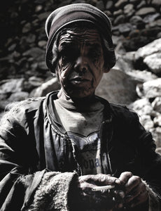 Life lines, a Nepalese man smoking.