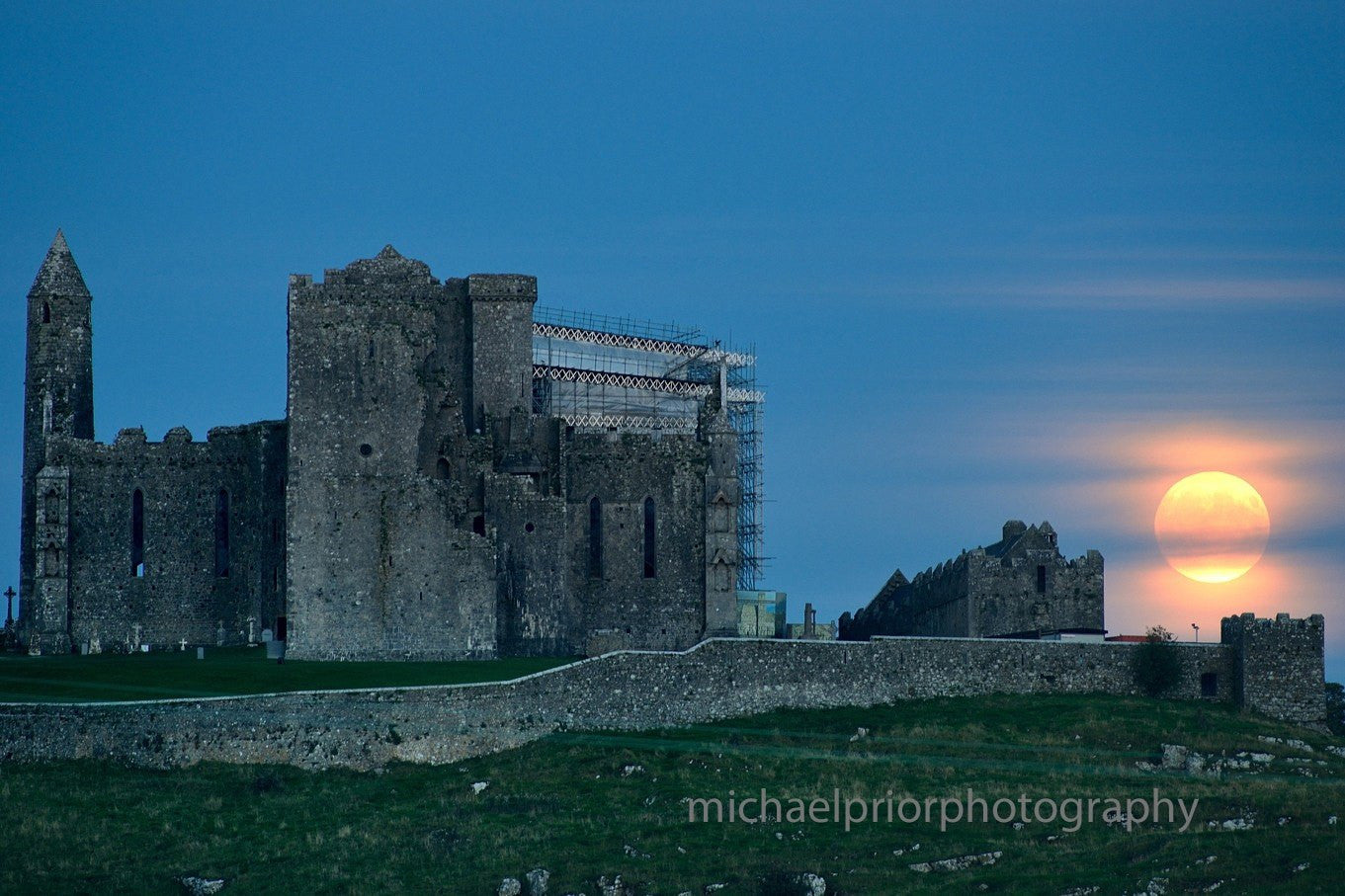 Supermoon Over The Rock Of Cashel - Michael Prior Photography 