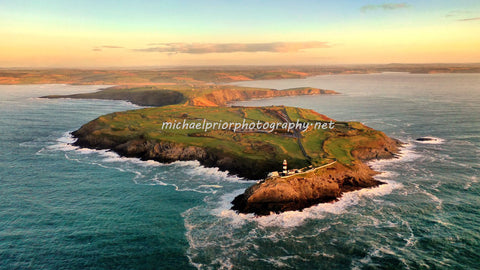 Aerial Sunrise Of The Oldhead Of Kinsale