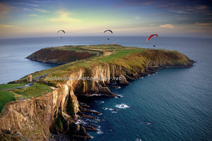 Paragliding over the Old head of Kinsale