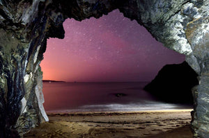 The Night Sky From A Sea Cave - Michael Prior Photography 