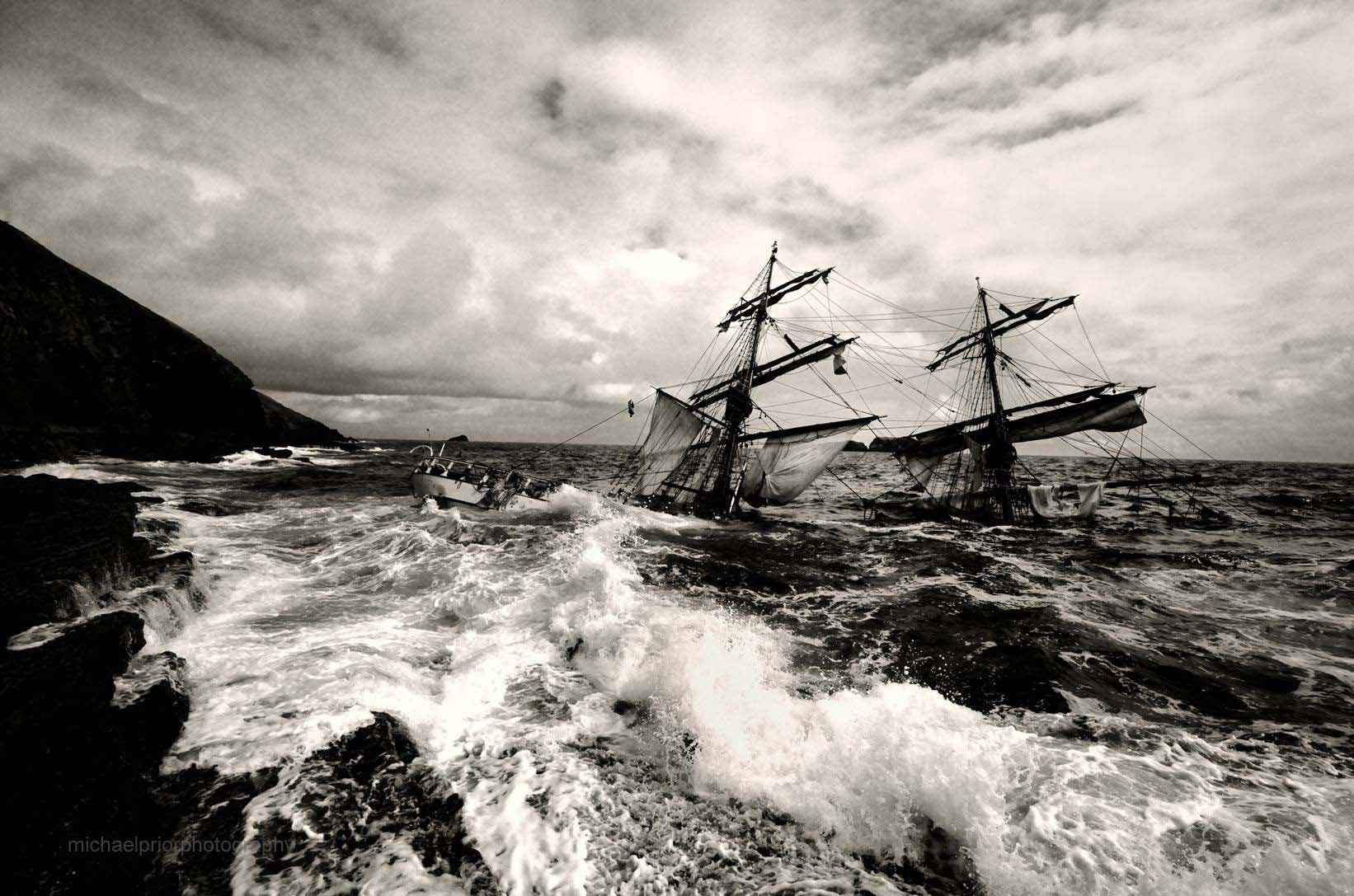 The Sunken Astrid - Black & White - Michael Prior Photography 