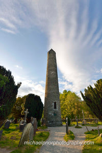 St Kevins Round Tower Glendalough - Michael Prior Photography 