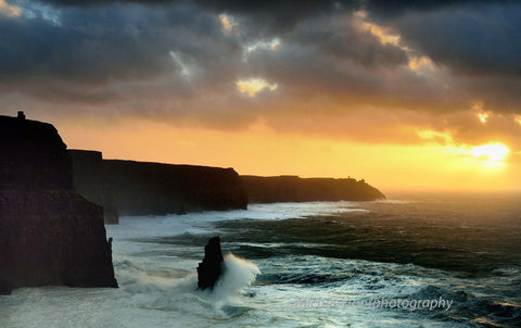 Stormy Sunset At The Cliffs Of Moher - Michael Prior Photography 